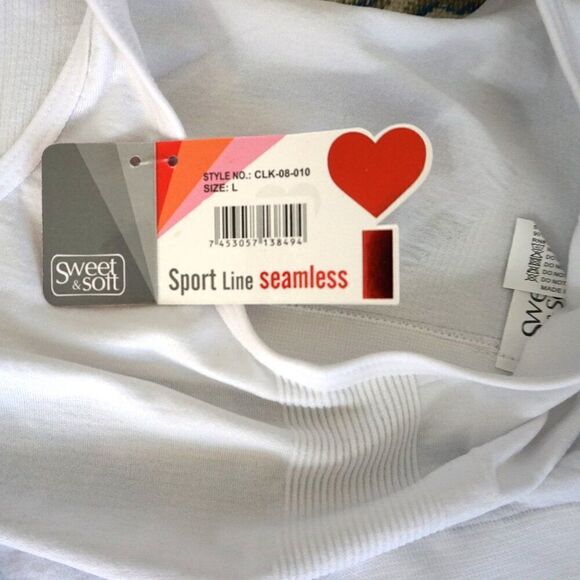Sport Line Seamless Sports Bra by Sweet & Soft Women Size Large NEW Bralette - Picture 6 of 8